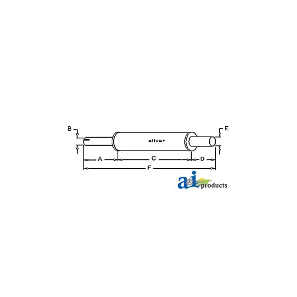 Muffler 36" x5" x5"
